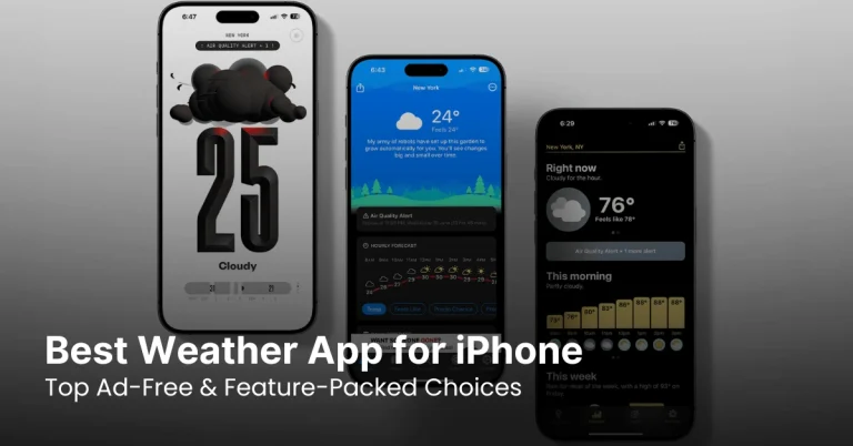 Best Weather App for iPhone (2025): Top Ad-Free &amp; Feature-Packed Choices