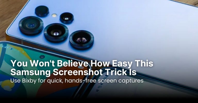 You Won’t Believe How Easily You Can Screenshot on Samsung Using Just Your Voice!