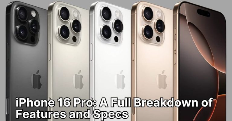 iPhone 16 Pro: A Full Breakdown of Features and Specs