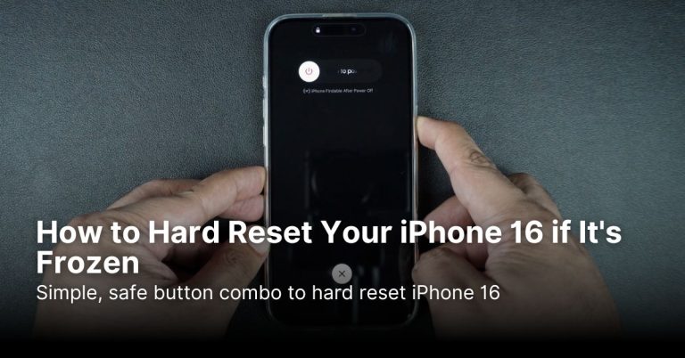 How to Hard Reset Your iPhone 16 if It’s Frozen